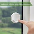Miniatyrbillede 2 af 5: 2 stk. Børnesikring til skydedøre i glas, børnesikring til vinduer, lås til skydedøre, lås til skydedøre i skab