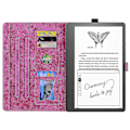 Pikkukuva 4 / 5: Sakura Cat case Amazon Kindle Scribelle 10.2 2022 Red gold