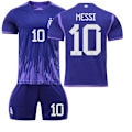 Miniatyrbillede 1 af 2: Fodboldtrøjer fodboldtøj børn messi argentina 10 U #2XL