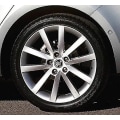 Miniatyrbilde 5 av 5: Sett med 4 svarte navkapsler for Skoda 56 Mm for Fabia, Octavia, Superb, Yeti