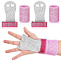Miniatyrbild 1 av 2: 4 st Gymnastikgrepp och armband Bargrepp Handflatsskydd och handledsstöd för barnträning