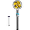 Booster duschhuvud med propeller (med filter) - Turbo Silver
