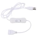 USB 2.0-forlenger med bryter for strømforsyningskontroll