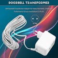 Miniatyrbild 4 av 5: 24V Dörrklockstransformatoradapter för videodörrklockor EU-KONTAKT Blanc