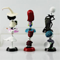 Miniatyrbillede 3 af 3: 6 stk The Nightmare Before Christmas Jack Skellington Action Figur Kage Topper Legetøj Hjem Bil Skrivebordsdekorationer Børn Gaver