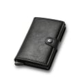 Pikkukuva 1 / 5: Hiilikuituinen luottokorttikotelo Lompakko Miehet Rfid Smart Metal Ohut Slim Pop Up Minimalistinen Lompakko Pieni Musta Lompakko Metalli Vallet Black