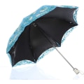 Miniatyrbillede 2 af 5: Sammenklappelig UV-paraply Sne/Regn/Sol Paraply Broderi Bryllupsparaply Blue