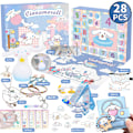 Miniatyrbillede 1 af 4: Jule Blind Box Sæt DIY Afstressning og Udluftning Afstressning Legetøj 24-Dages Nedtælling Gaveæske Cinnamoroll