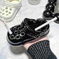 Miniatyrbild 4 av 5: Roliga Crocs askfatsprydnader-Crocs keramiska askfat Roliga anti-flugaska prydnader, 100% ny black