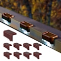 Miniatyrbillede 1 af 4: Professionel solcelle udendørs belysning trådløs (8 stk) Brow Brown shell White light transparent cover