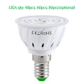 Pikkukuva 2 / 4: Ac220v Full Spectrum LED Grow-glödlampa E14 med 60 LED-lampa för växttillväxt för hydroponiska växthus inomhusväxter