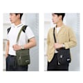 Miniatyrbillede 9 af 9: Mænd Casual Crossbody-tasker Nylon Skuldertasker Messenger-håndtasker brown