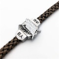 Miniatyrbillede 4 af 5: Attack on Titan Armbånd, Japansk Anime Flettet Armbånd til Mænd og Kvinder (Titanium)