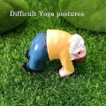 Miniatyrbillede 4 af 5: 4 stk Sjove havenisser, Yoga dværg havedekorationer, fehavegnome tilbehør Miniature december as shown