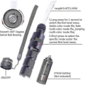 Miniatyrbilde 4 av 4: Led fiberoptisk pisk danserom pisk super lyst lys 40 fargeeffekt 360 dreibar piksel Rave pisk