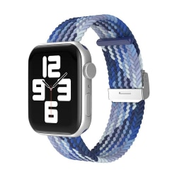 Apple Watch kompatibelt Armband Elastiskt  BLÅ/BLÅ 38/40/41mm Blå one size