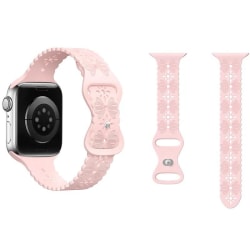 Ohut Apple Watch -yhteensopiva rannekoru PITSI UUSI PINK 38/40/41 mm Pink one size