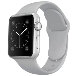 Apple Watch kompatibelt Armband Silikon ASKGRÅ 42/44/45 mm Grey S