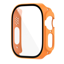 Heltäckande Skal till Apple Watch 8 Ultra Härdat glas 49mm ORANG Orange