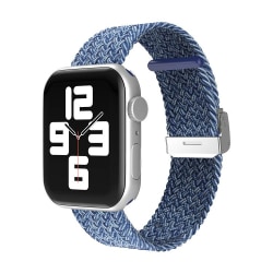 Apple Watch kompatibelt Armband Elastisk   BLÅMELLERAT   42/44/4 Blå one size