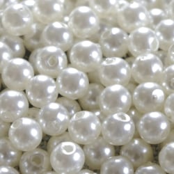 Pärlor i akryl - antikvita pearlimitation - 200-pack