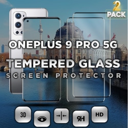2-Pack OnePlus 9 Pro 5G - Härdat Glas 9H - Super kvalitet 3D Skärmskydd
