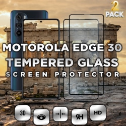 2 Pack Motorola EDGE 30 - Härdat Glas 9H - Super kvalitet 3D