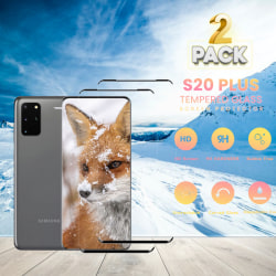 2-Pack Samsung S20 Plus - 9H Härdat Glass - Top Kvalitet 3D
