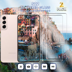 2-Pack Samsung S22 5G - Härdat Glas 9H - Super kvalitet 3D