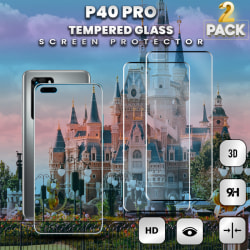 2-Pack Huawei P40 Pro - Härdat glas 9H – Super kvalitet 3D