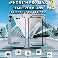 2 Pack iPhone 14 Pro Max - 9H Härdat Glass - Top Kvalitet