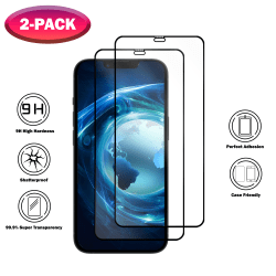 2-Pack iPhone 12 Pro Max Skärmskydd - Härdat Glas 9H - Super kvalitet 3D Skärmskydd
