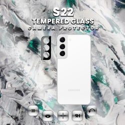 Linsskydd Samsung Galaxy S22 - Härdat Glas 9H - Super 3D