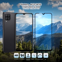 Samsung A12 / A32 5G - 9H Härdat Glass - Super Kvalitet 3D