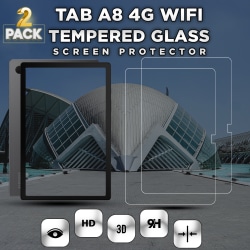 2-Pack Samsung Galaxy Tab A8 4G - Härdat glas 9H -Super Kvalitet
