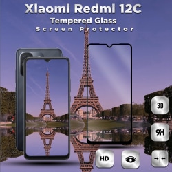 Xiaomi Redmi 12C - Härdat Glas 9H - Super kvalitet 3D Skärmskydd