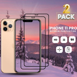 2-Pack IPhone 11 Pro - Härdat Glas 9H - Super Kvalitet 3D