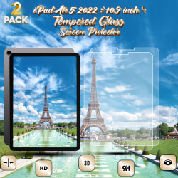 2-Pack Apple iPad AIR 5 (2022 10.9 Inch) - Härdat Glas 9H - Super Kvalitet Skärmskydd
