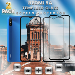 2-Pack Xiaomi Redmi 9A - Härdat Glas 9H - Super kvalitet 3D