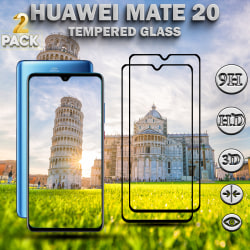 2-Pack Huawei Mate 20 - Härdat Glas 9H – Super kvalitet 3D  Skärmskydd
