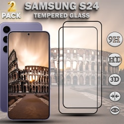 2-Pack SAMSUNG S24 Skärmskydd - Härdat Glas 9H - Super kvalitet 3D