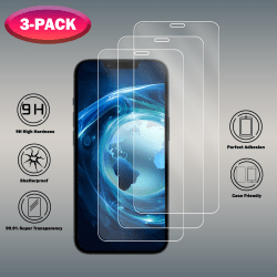3-Pack iPhone 11 - 9H Härdat Glass - Top Kvalitet - 100% Full transparens