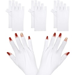 Nagelhandskar UV-skyddshandskar Fingerlösa handskar Manicure Gel N