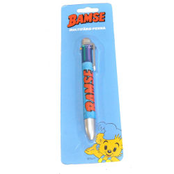 Bamse Multifärg-penna 6 färger Blå