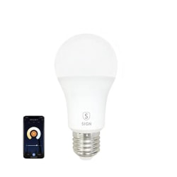 Smart Dimbar LED-lampa A60 9W E27 SiGN Varm vit