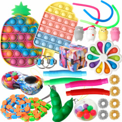 28 kpl Fidget Toys Pack Sensory Pop it Kids -lahjoja