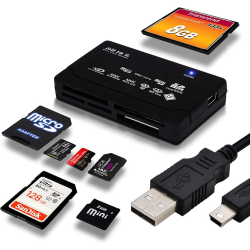 USB 2.0 7-i-1-kortläsare,CF/CFII/Ultra CF/MD SD/Mini-SD/SDC/SDHC
