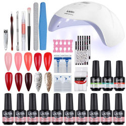 Professional  Poly Nails Extension Gel with   UV LED