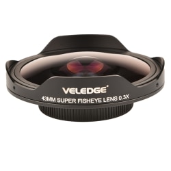 37MM / 43MM 0,3X Fisheye ultravidvinkelobjektiv för videokamera 37mm