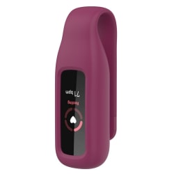 Fitbit Luxe silicone cover with clip holder - Wine Red Röd